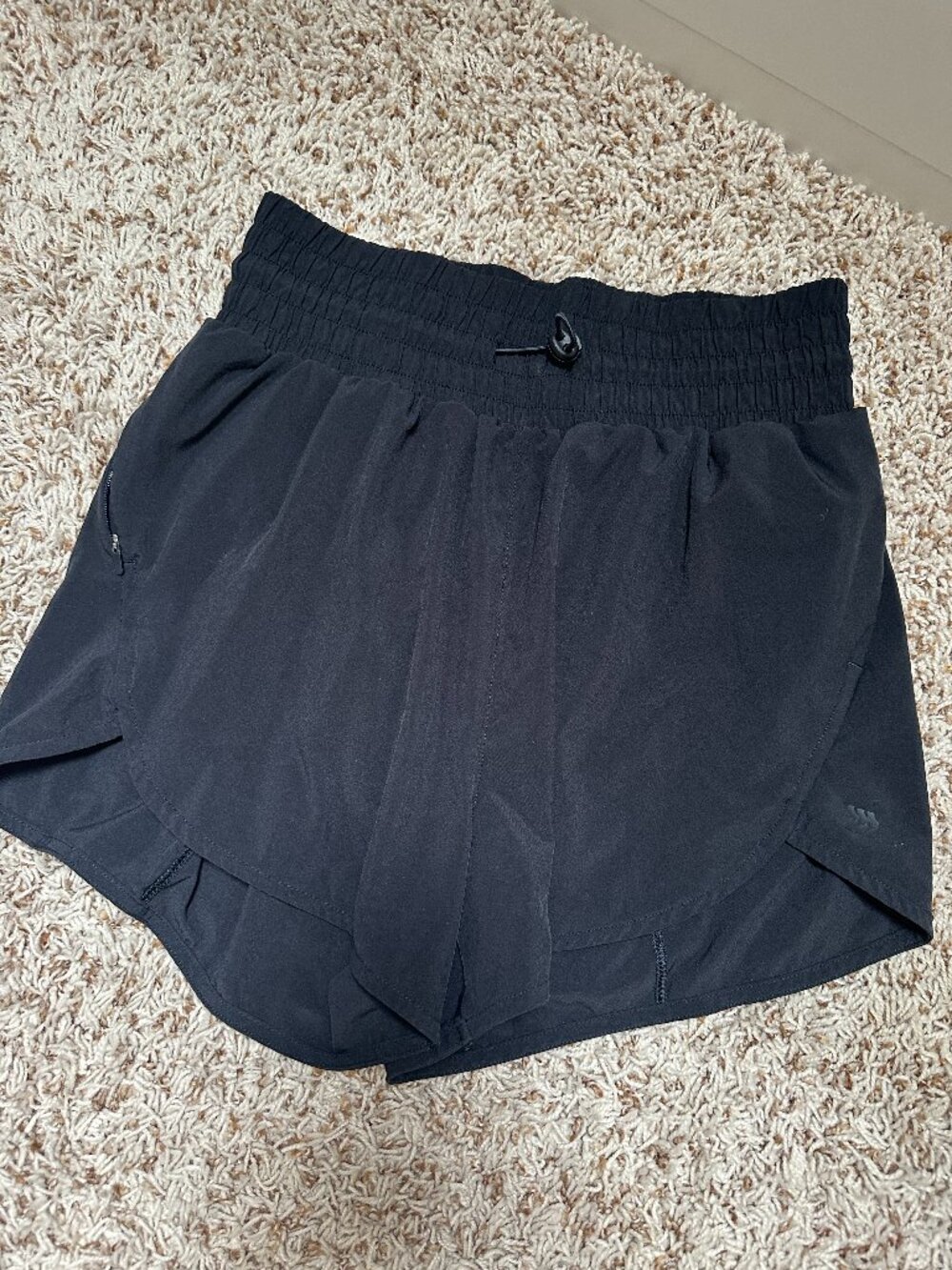 All in Motion High Rise Running Athletic Shorts Black XS